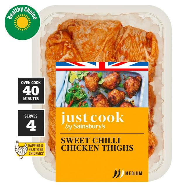 Sainsbury's British Sweet Chilli Chicken Thighs 700g - gallery image 1