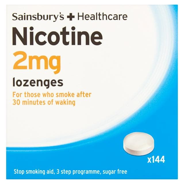 Sainsbury's + Healthcare Nicotine 2mg Lozenges 144 Tablets - gallery image 1
