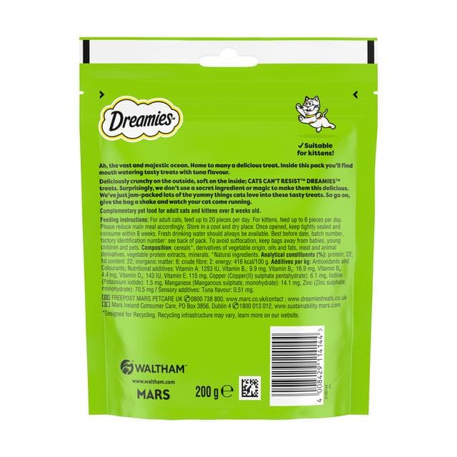 Dreamies Biscuits with Tuna Flavour Cat Treat Mega Pack 200g - gallery image 6