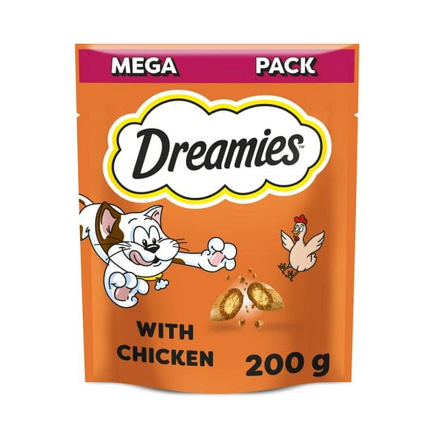 Dreamies Biscuits with Chicken Cat Treat Mega Pack 200g - gallery image 1