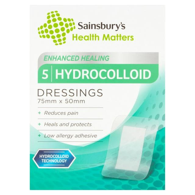 Sainsbury's Health Matters Hydrocolloid Dressings x5 - gallery image 1