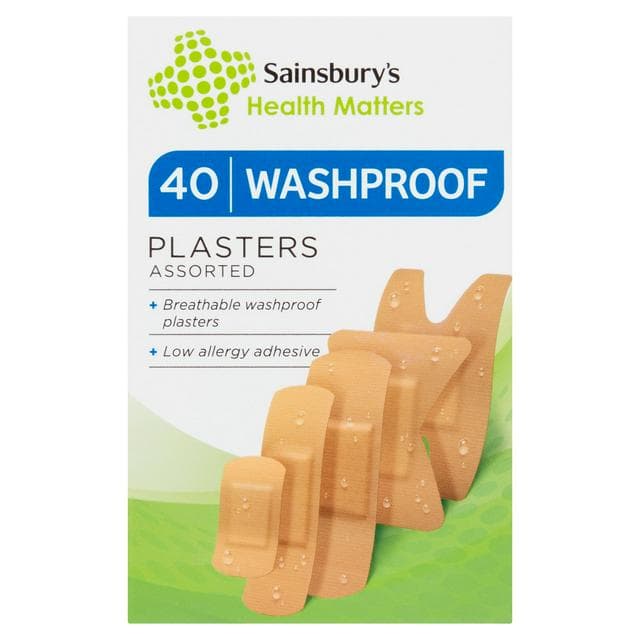 Sainsbury's Washproof Plasters x40 - gallery image 1