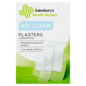 Sainsbury's Clear Plasters x40