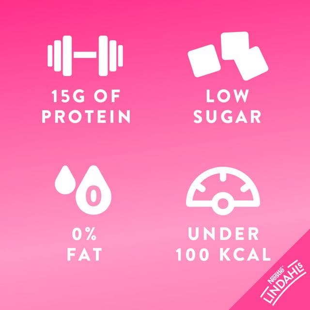 Lindahls Kvarg Raspberry High Protein Yogurt 150g - gallery image 3