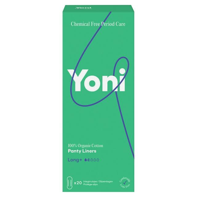 Yoni Organic Cotton Panty Liners Long x20 - gallery image 1