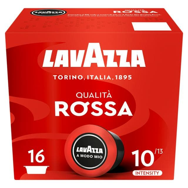 Lavazza A Modo Mio Qualita Rossa Coffee Capsules x16 120g - gallery image 1