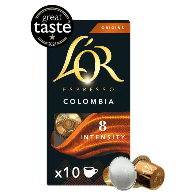 L'OR Espresso Colombia Intensity 8, Aluminium Coffee Capsules x10 - gallery image 1