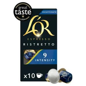 L'OR Espresso Ristretto Decaf, Intensity 9, Aluminium Coffee Capsules x10 52g