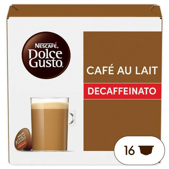 Nescafé Dolce Gusto 16 x Café Au Lait Decaffeinato Coffee Pods - gallery image 1
