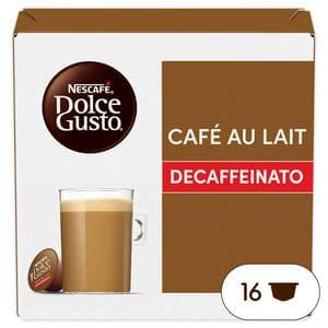 Nescafé Dolce Gusto 16 x Café Au Lait Decaffeinato Coffee Pods
