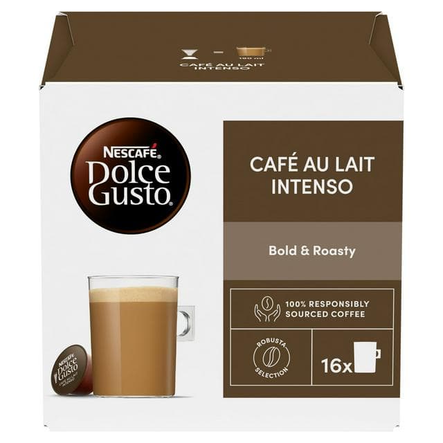 Nescafé Dolce Gusto 16 x Café Au Lait Intenso Coffee Pods - gallery image 1