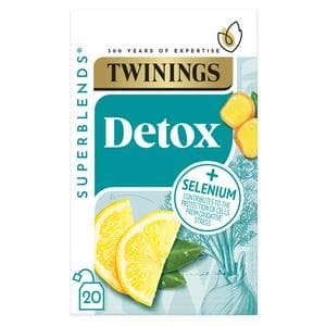 Twinings Superblends Detox with Lemon, Ginger & Fennel, 20 Tea Bags