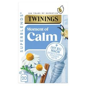 Twinings Superblends Calm with Spiced Camomile & Vanilla, 20 Tea Bags
