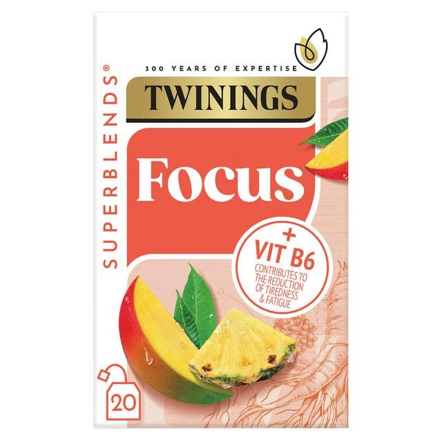 Twinings Superblends Focus with Mango & Pineapple, 20 Tea Bags - gallery image 1