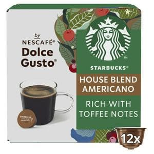 Starbucks by Nescafé Dolce Gusto 12 x Americano House Blend Coffee Pods