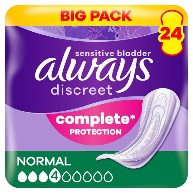 Always Discreet Incontinence Pads Normal x24 - gallery image 1