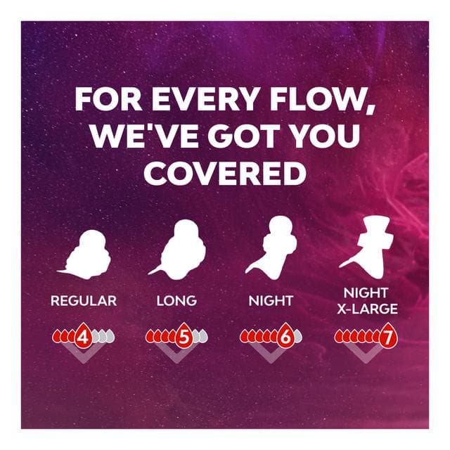 Bodyform Ultra Night Extra Large Sanitary Towels Wings x9 - gallery image 4