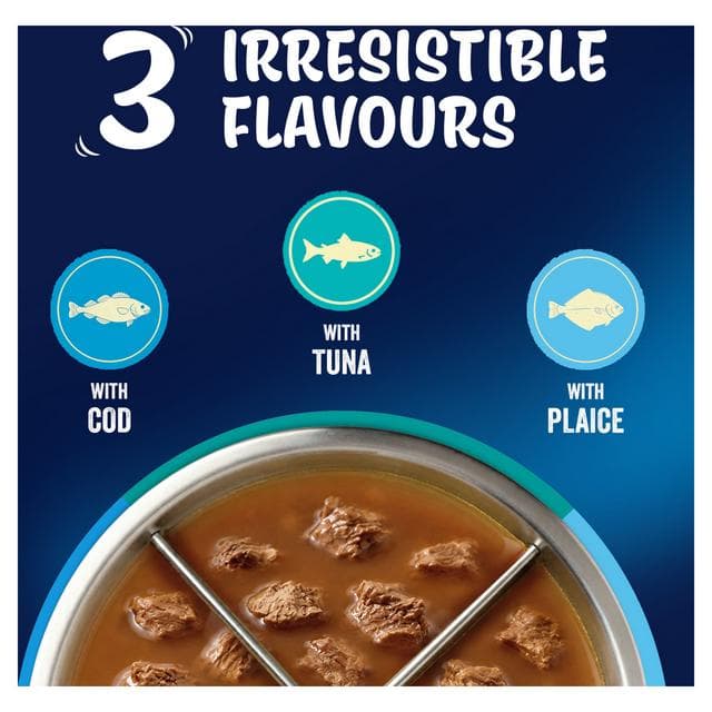 Felix Soup Fish Selection Plaice, Tuna & Cod Wet Cat Food 6 x 48g - gallery image 2