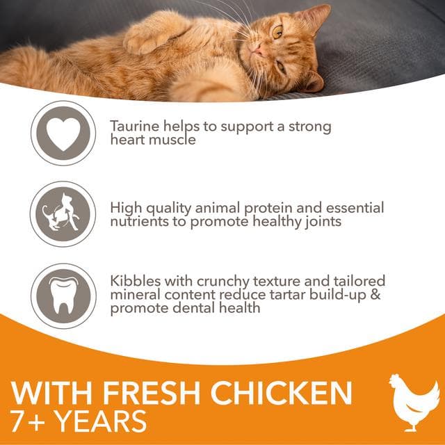 IAMS with Fresh Chicken 7+Years Dry Cat Food 800g - gallery image 3