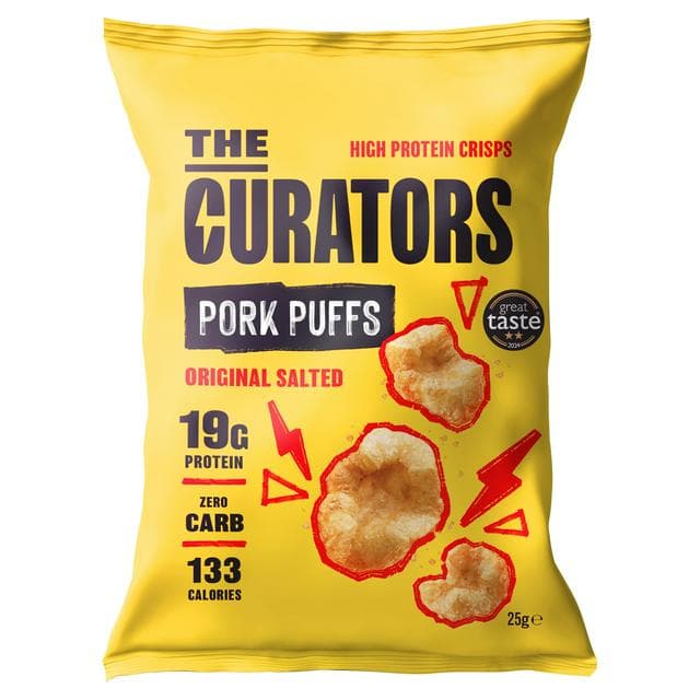 The Curators Pork Puffs Original Salted 25g - gallery image 1