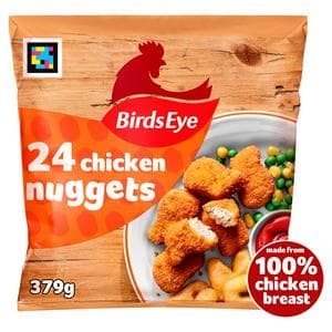 Birds Eye Chicken Nuggets with Golden Wholegrain x24 379g