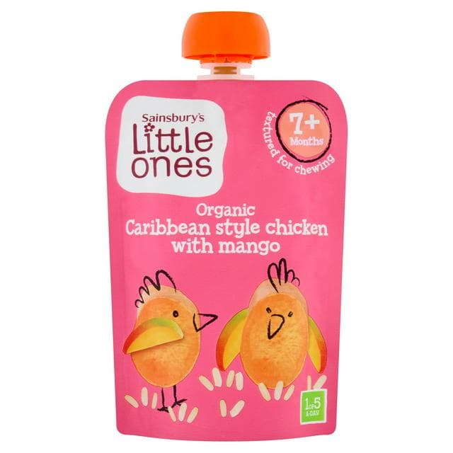 Sainsbury's Little Ones Organic Caribbean Style Chicken 7+ Months 130g - gallery image 1