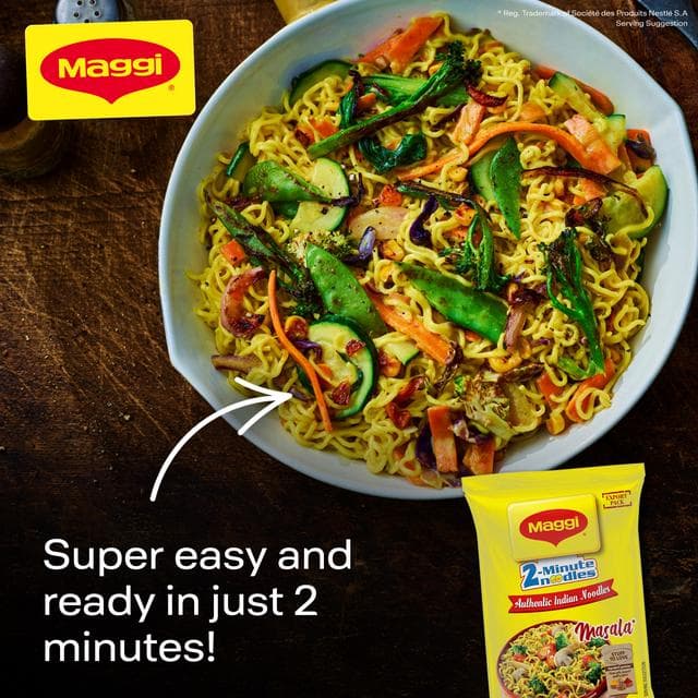 Maggi 2 Minute Masala Spicy Noodles 70g - gallery image 2
