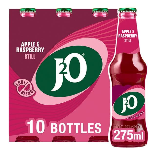 J2O Apple & Raspberry Fruit Blend 10 x 275ml - gallery image 1