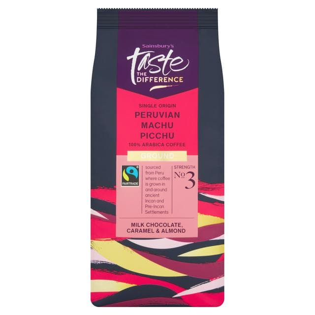 Sainsbury's Fairtrade Peruvian Machu Picchu Ground Coffee, Taste the Difference 227g - gallery image 1