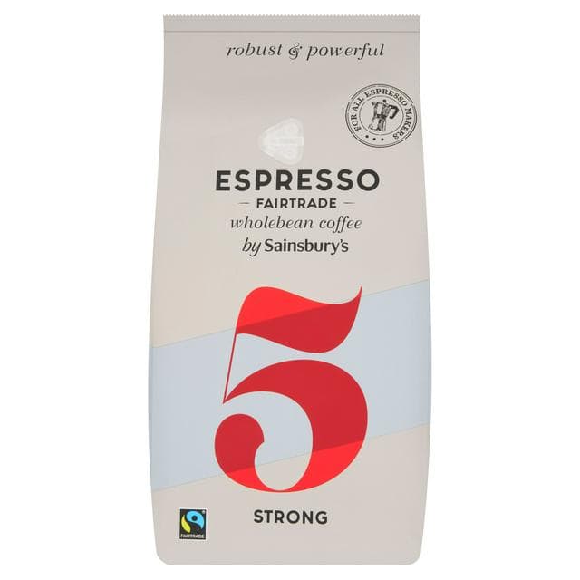 Sainsbury's Fairtrade Espresso Wholebean Coffee 1kg - gallery image 1