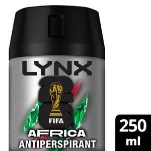 Lynx 250ml Africa XL 72h Antiperspirant Aerosol Deodorant for Men