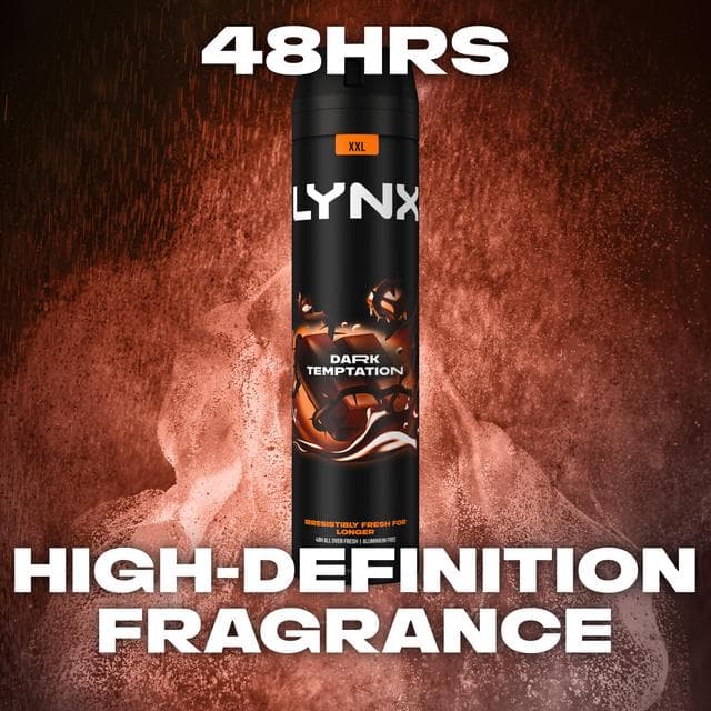 Lynx Dark Temptation 48h Deodorant Body Spray for Men 250ml - gallery image 4