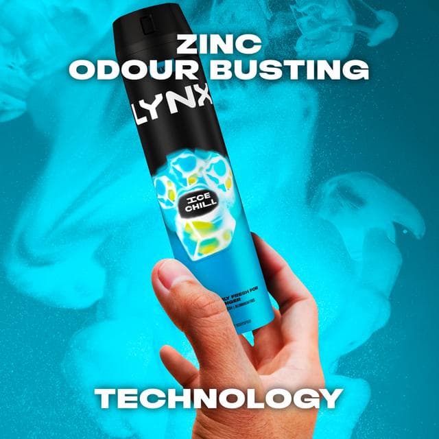 Lynx 250ml Ice Chill 48h Deodorant Aerosol Body Spray for Men - gallery image 3