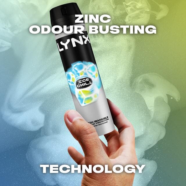 Lynx 250ml Ice Chill 72h Antiperspirant Aerosol Deodorant for Men - gallery image 3