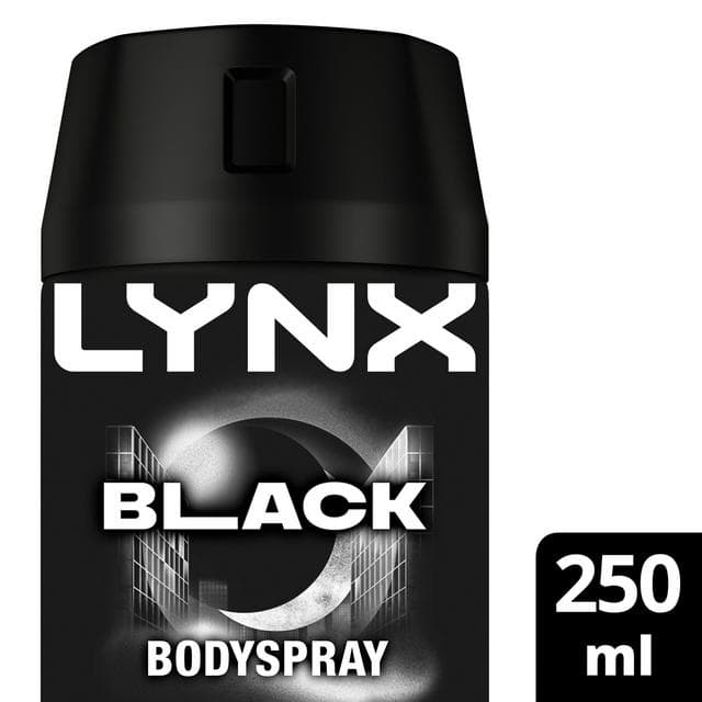 Lynx 250ml Black 48h Deodorant Aerosol Body Spray for Men - gallery image 1