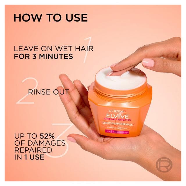 L'Oreal Elvive Dream Lengths Long Hair Mask 300ml - gallery image 5