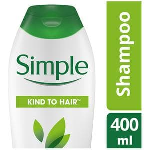 Simple Kind to Hair Gentle Cleansing Shampoo with Vitamin B5 Chamomile Oil & Glycerin Bottle 400ml