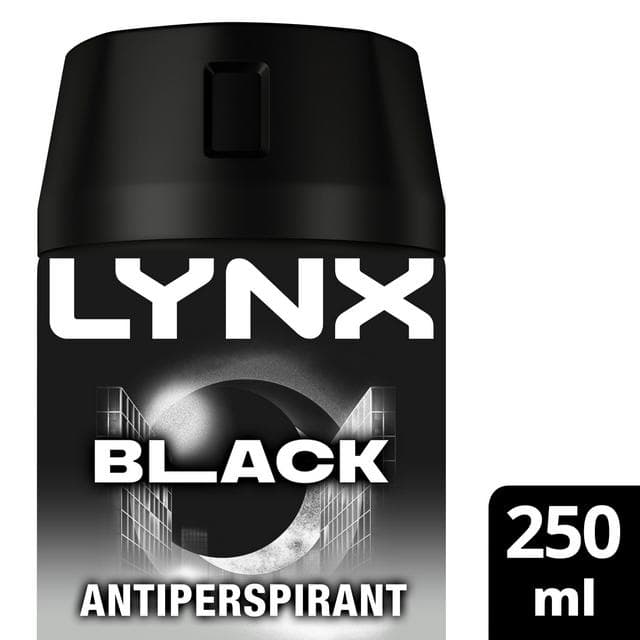 Lynx Black 72h Antiperspirant Deodorant for Men 250ml - gallery image 1