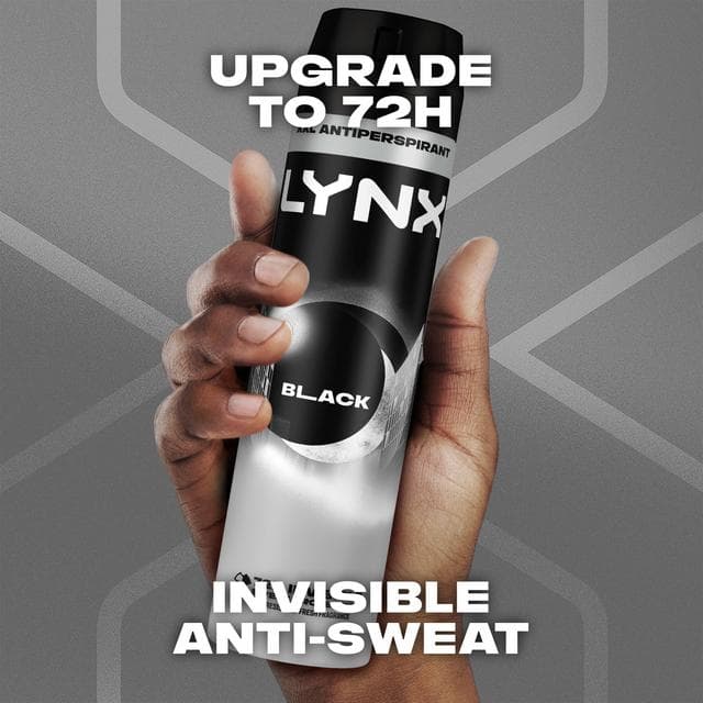 Lynx Black 72h Antiperspirant Deodorant for Men 250ml - gallery image 2