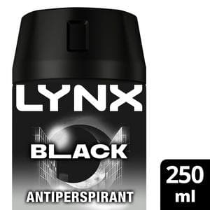 Lynx Black 72h Antiperspirant Deodorant for Men 250ml