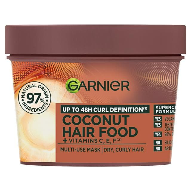 Garnier Ultimate Blends Hair Food Coconut Oil 3-in-1 Frizzy Vegan Hair Mask 390ml - gallery image 1