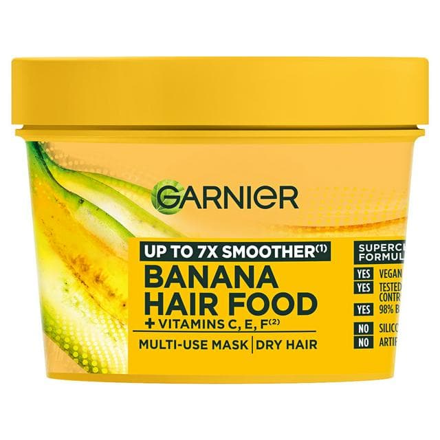 Garnier Ultimate Blends Hair Food Banana 3-in-1 Dry Vegan Hair Mask 390ml - gallery image 1
