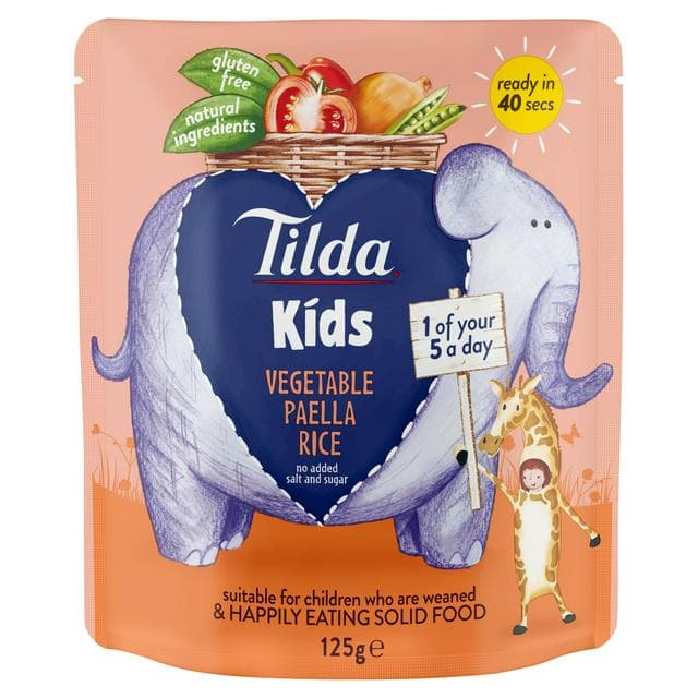 Tilda Kids Vegetable Paella Rice 125g - gallery image 1