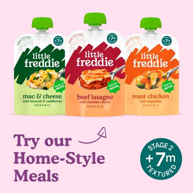 Little Freddie Organic Strawberries, Blueberries & Oats Baby Food Pouch 6+ Months 100g - gallery image 6