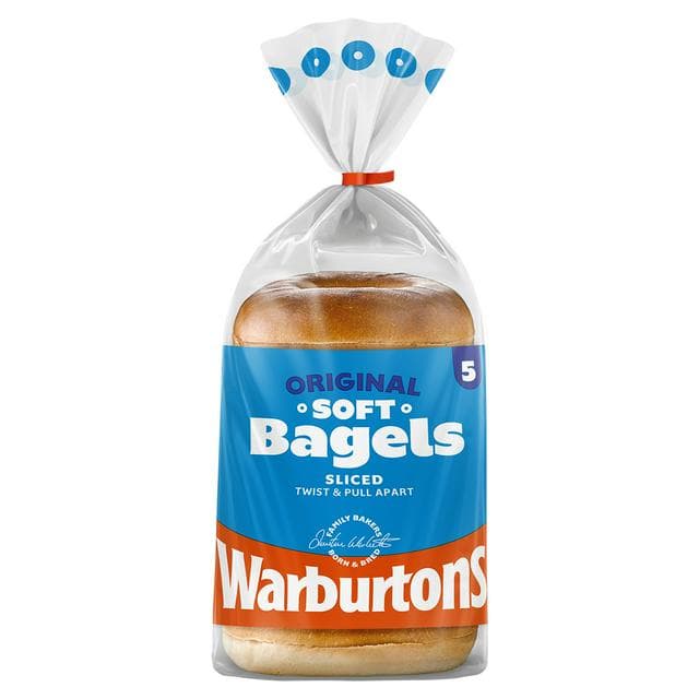 Warburtons Sliced Original Bagels x5 - gallery image 1