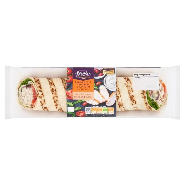 Sainsbury's Greek Style Chicken & Tzatziki Wrap, Taste the Difference - gallery image 1