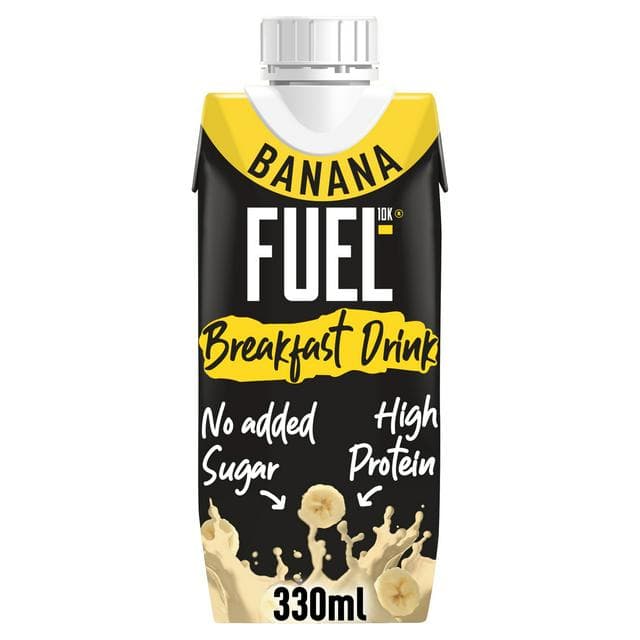 FUEL10K 330ml On the Go Ready to Drink Breakfast High Protein Banana Milk Shake - gallery image 1