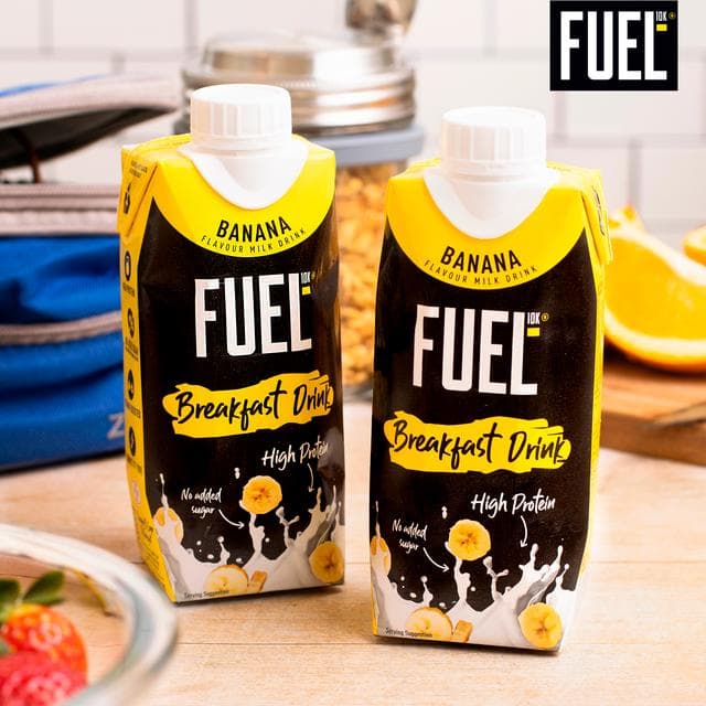 FUEL10K 330ml On the Go Ready to Drink Breakfast High Protein Banana Milk Shake - gallery image 3