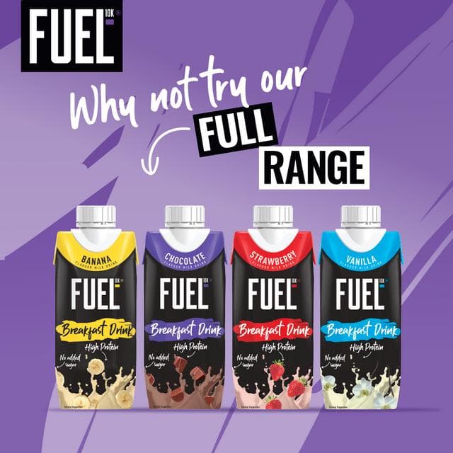 FUEL10K 330ml On the Go Ready to Drink Breakfast High Protein Banana Milk Shake - gallery image 4