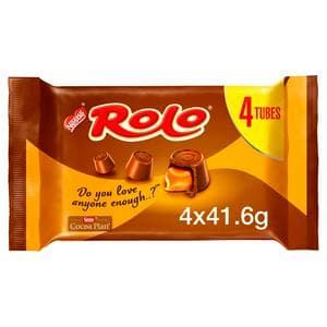 Rolo Milk Chocolate & Caramel Tube Multipack x4 41.6g